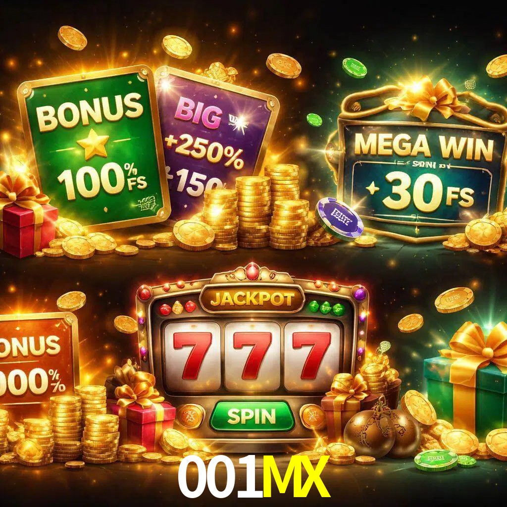 Tipos de bonos 001MX incluyendo recompensas de bienvenida y promociones continuas